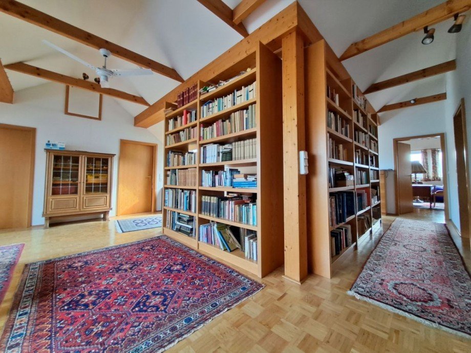 Bibliothek Dachgeschoss Einfamilienhaus Werther