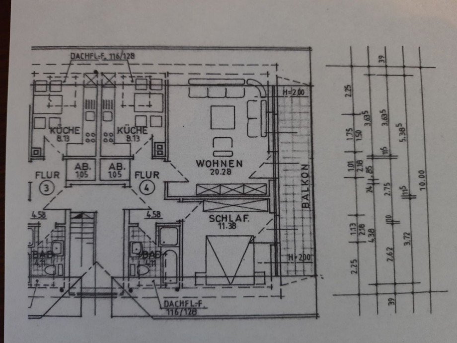 Grundriss Dachgeschosswohnung Hiddenhausen