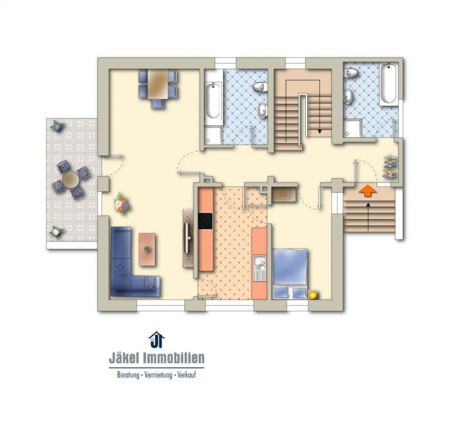 Grundriss Erdgeschoss Einfamilienhaus Bielefeld