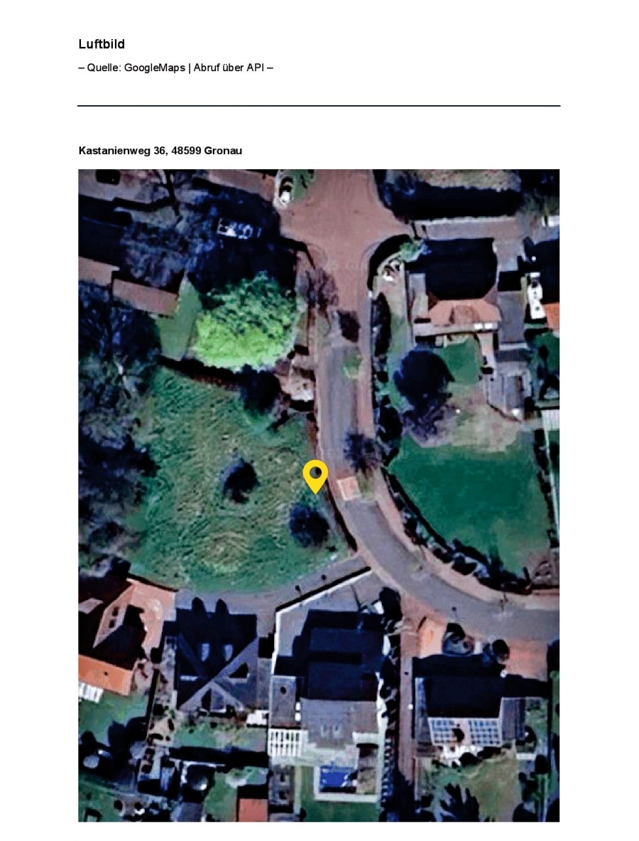Gronau, Kastanienwegn 36, KGA 008 Wohngrundst�ck Gronau