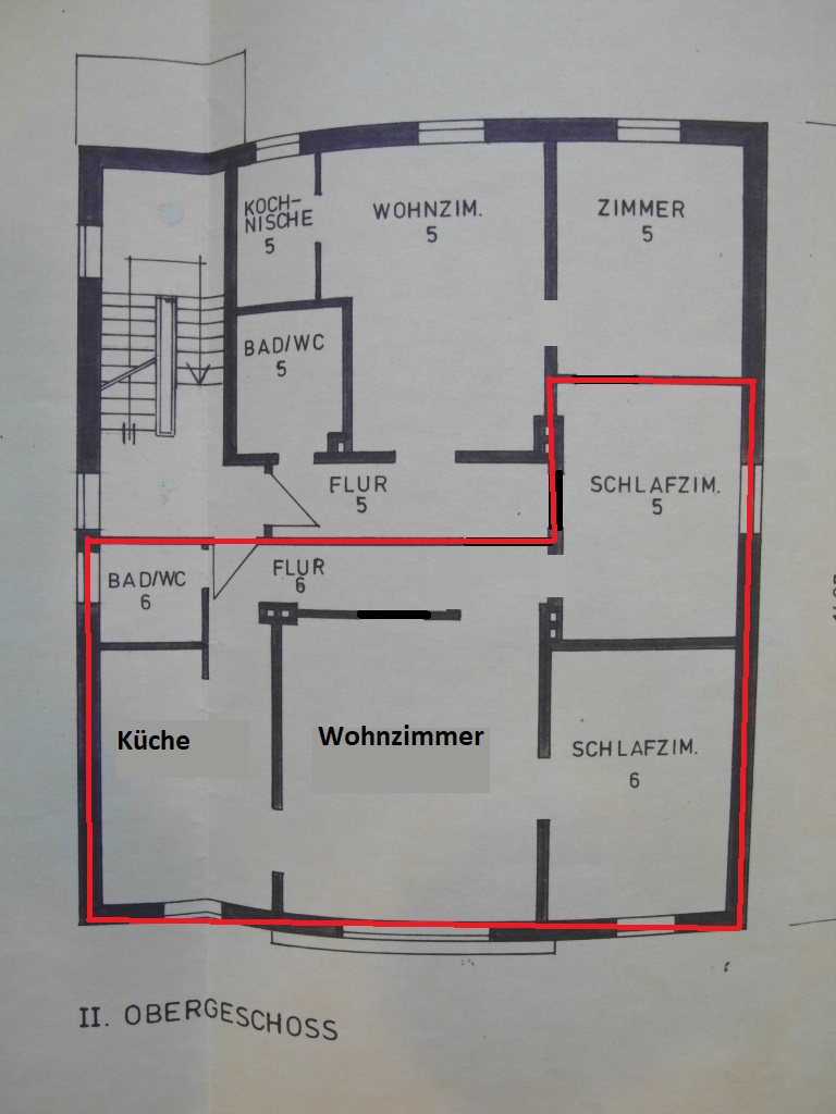 Grundriss Etagenwohnung Bielefeld